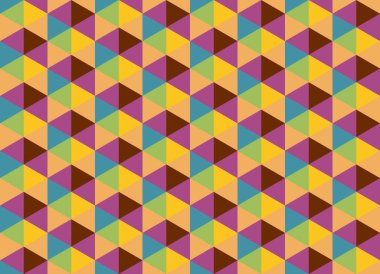 Altıgen desenli modern renkli arkaplan