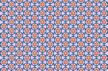 Tekrarlanan şekillerle soyut yaratıcı arkaplan