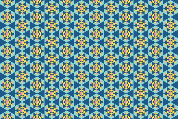 Modern colorful backdrop with hexagonal pattern