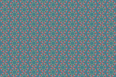 Tekrarlanan şekillerle soyut yaratıcı arkaplan