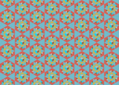 Geometrik elementlerle kusursuz soyut arkaplan