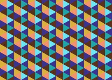 Altıgen desenli modern renkli arkaplan