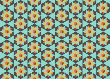 Geometrik elementlerle kusursuz soyut arkaplan