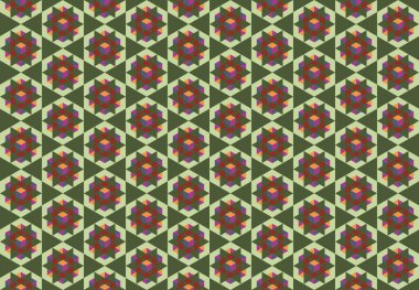 Geometrik elementlerle kusursuz soyut arkaplan