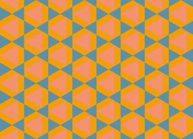 Altıgen desenli modern renkli arkaplan