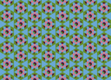 Geometrik elementlerle kusursuz soyut arkaplan