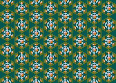 Altıgen desenli modern renkli arkaplan