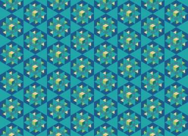 Altıgen desenli modern renkli arkaplan