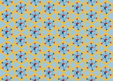 Tekrarlanan şekillerle soyut yaratıcı arkaplan