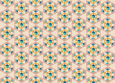 Geometrik elementlerle kusursuz soyut arkaplan