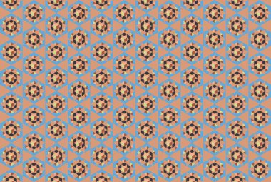 Altıgen desenli modern renkli arkaplan