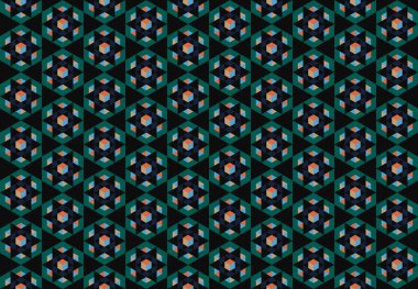 Tekrarlanan şekillerle soyut yaratıcı arkaplan