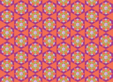 Tekrarlanan şekillerle soyut yaratıcı arkaplan