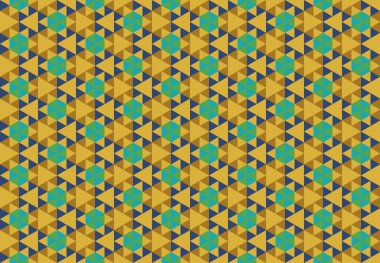 Altıgen desenli modern renkli arkaplan