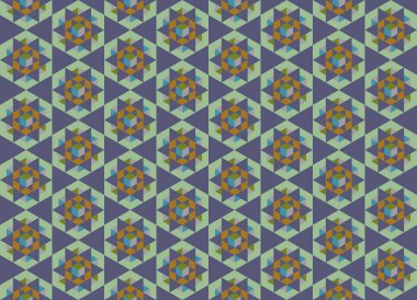 Altıgen desenli modern renkli arkaplan