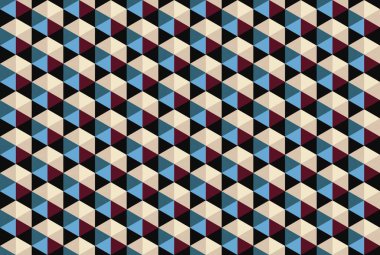 Altıgen desenli modern renkli arkaplan