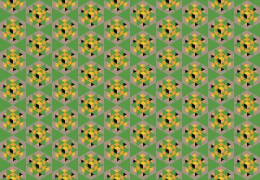 Tekrarlanan şekillerle soyut yaratıcı arkaplan