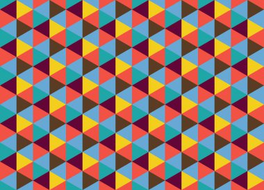 Altıgen desenli modern renkli arkaplan