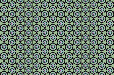 Altıgen desenli modern renkli arkaplan