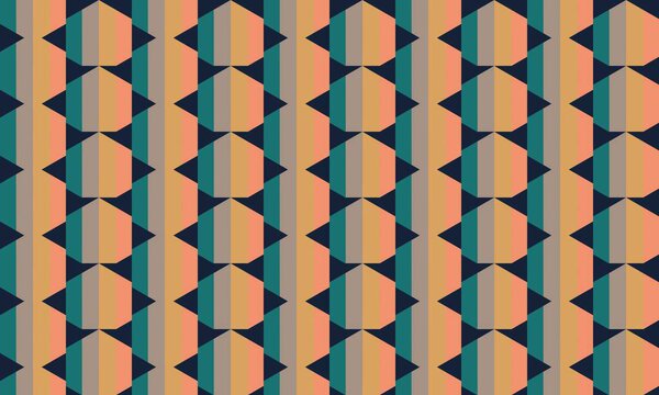 Modern colorful backdrop with hexagonal pattern