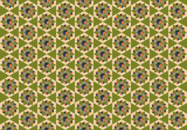 Tekrarlanan şekillerle soyut yaratıcı arkaplan