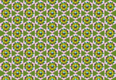 Tekrarlanan şekillerle soyut yaratıcı arkaplan