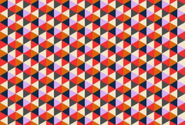 Altıgen desenli modern renkli arkaplan