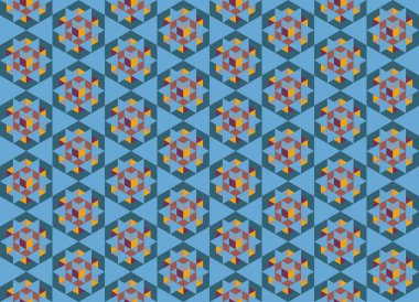 Altıgen desenli modern renkli arkaplan