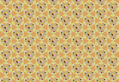 Altıgen desenli modern renkli arkaplan