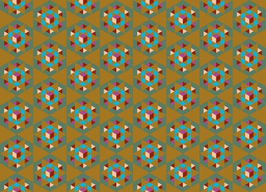 Tekrarlanan şekillerle soyut yaratıcı arkaplan