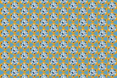 Tekrarlanan şekillerle soyut yaratıcı arkaplan