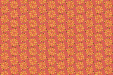 Tekrarlanan şekillerle soyut yaratıcı arkaplan