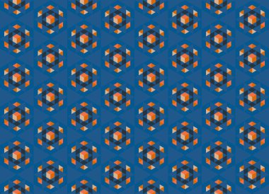 Altıgen desenli modern renkli arkaplan