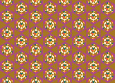 Tekrarlanan şekillerle soyut yaratıcı arkaplan