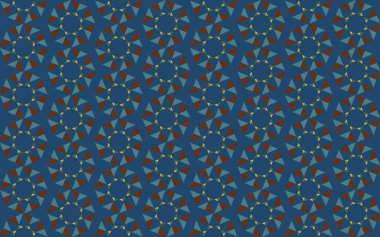 Altıgen desenli modern renkli arkaplan