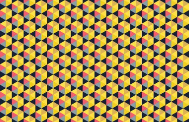 Altıgen desenli modern renkli arkaplan