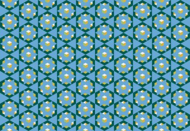 Altıgen desenli modern renkli arkaplan