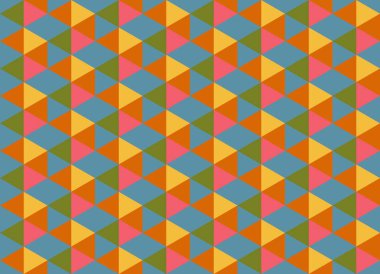 Altıgen desenli modern renkli arkaplan