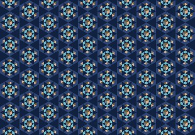 Altıgen desenli modern renkli arkaplan