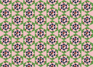 Tekrarlanan şekillerle soyut yaratıcı arkaplan