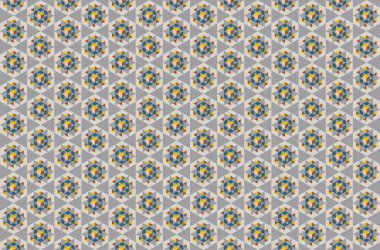 Tekrarlanan şekillerle soyut yaratıcı arkaplan