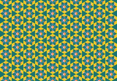 Altıgen desenli modern renkli arkaplan