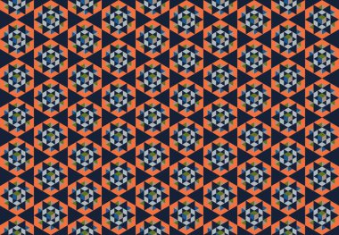 Tekrarlanan şekillerle soyut yaratıcı arkaplan