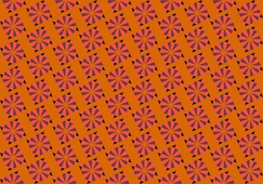 Tekrarlanan şekillerle soyut yaratıcı arkaplan