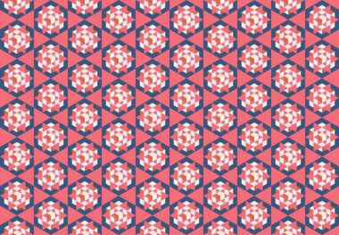 Altıgen desenli modern renkli arkaplan