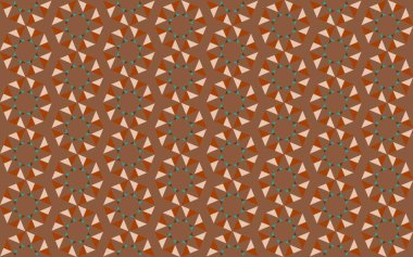 Tekrarlanan şekillerle soyut yaratıcı arkaplan