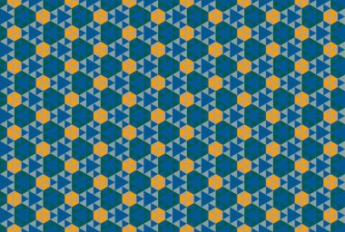 Altıgen desenli modern renkli arkaplan