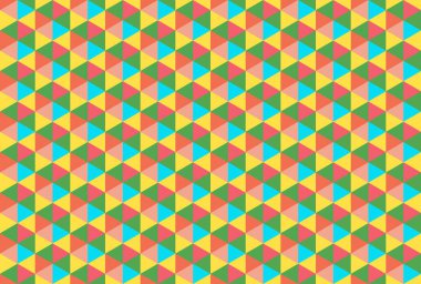 Altıgen desenli modern renkli arkaplan