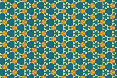 Altıgen desenli modern renkli arkaplan