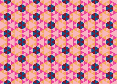 Altıgen desenli modern renkli arkaplan